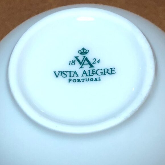 Vista Alegre Flat Demitasse Cup & Saucer Set Lapis Blue/White - Picture 8 of 13